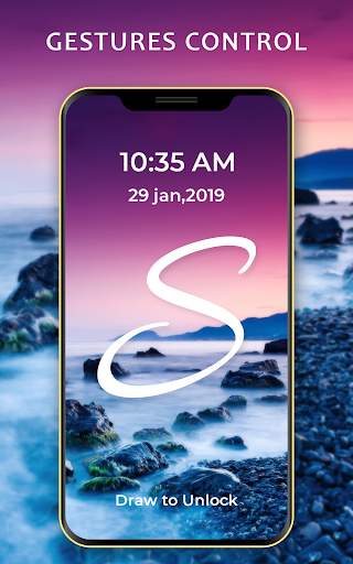 Gesture Lock Screen - Signature Lock Screen скриншот 2