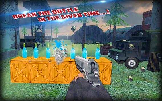 Us army bottle shooting training games 3d screenshot 2