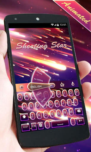 Shooting Star GO Keyboard Animated Theme screenshot 2