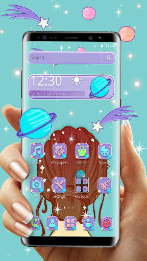 Universe Shiny Space Girl Theme⭐ screenshot 2