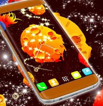 Space Clock Live Wallpaper Hd screenshot 3