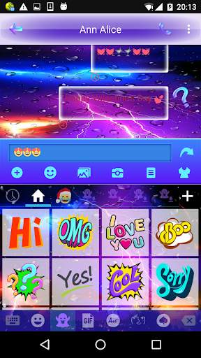 Lighting Storm Theme – Emoji Keyboard ⚡ screenshot 8