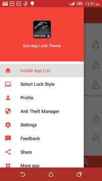 Gun App Lock Theme 7 تصوير الشاشة