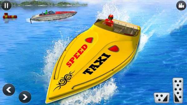 Speed Boat Water Taxi Driving Simulator screenshot 3