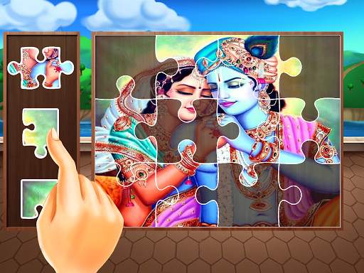 Hindu God Lord Krishna Janmashtami jigsaw puzzle screenshot 3