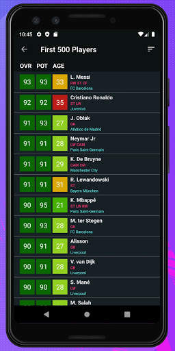 Player Potentials 21 3 تصوير الشاشة