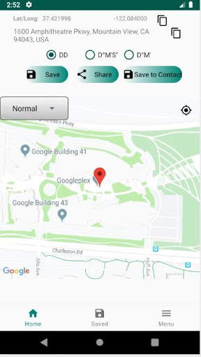 My Location - Save / share Latitude and Longitude screenshot 1
