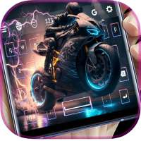 Neon Motorbike Keyboard logo