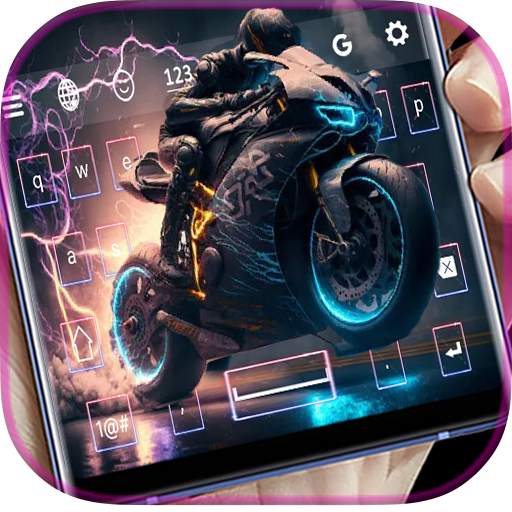 Neon Motorbike Keyboard 2.8