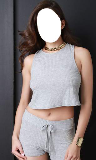 Women Crop Tops Photo Suit screenshot 16