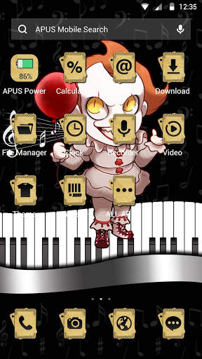 Smile Clown APUS Launcher theme screenshot 2