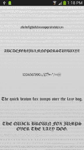 Tattoo Fonts for Android screenshot 1