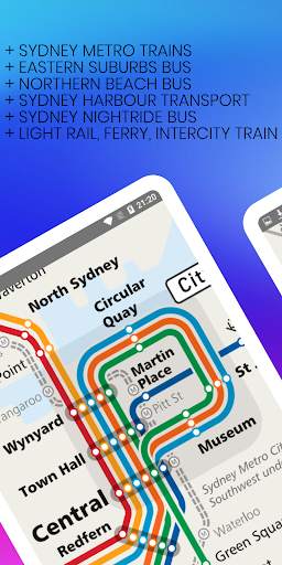 Sydney Metro, Train, Bus, Ferry Map Offline screenshot 2