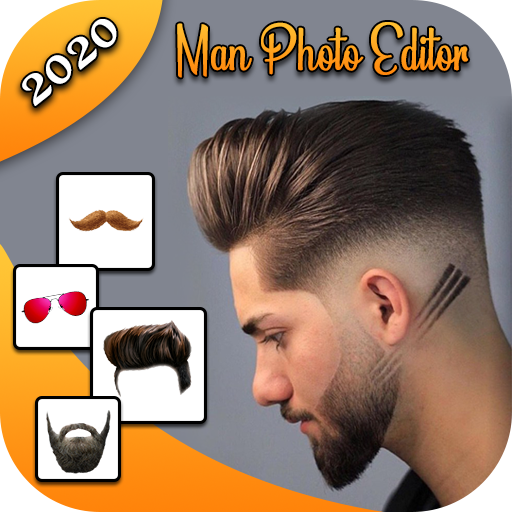 Man Photo Editor : Man Hair style ,Mustache icon