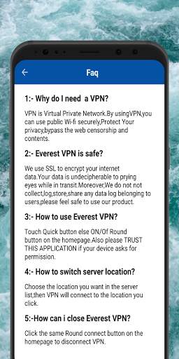 Everest VPN Fast unlimited VPN proxy. screenshot 4