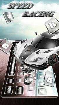 Speed Racing Keyboard Theme screenshot 1