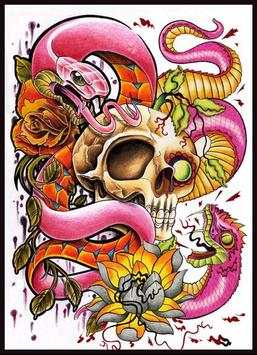 Snake Tattoo Design Wallpaper screenshot 5