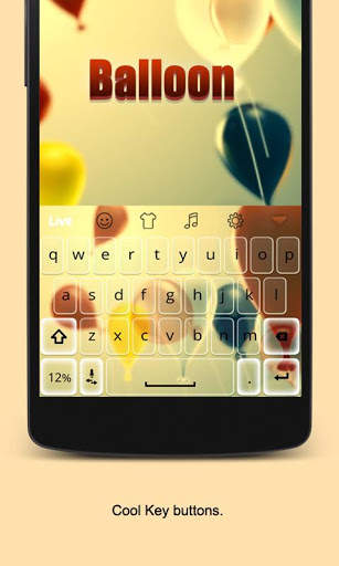 Balloon Live Keyboard Theme screenshot 3
