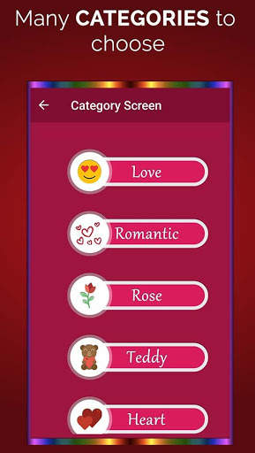 Romantic Photo Stickers screenshot 2