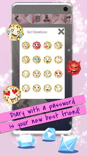 Diamond Diary With Lock screenshot 4