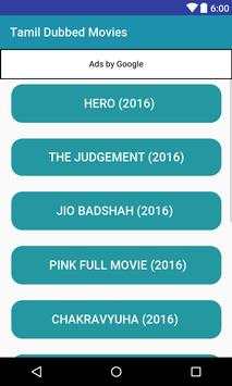 Tamil Dubbed Movies HD screenshot 7