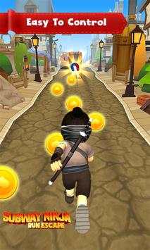 Subway Ninja Run Escape screenshot 4
