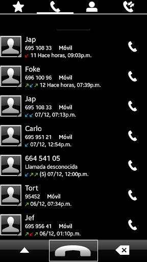 THEME SWIPE DIALER BIG BLACK screenshot 4