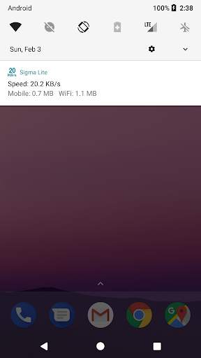 Sigma Lite - Internet Speed Meter screenshot 4