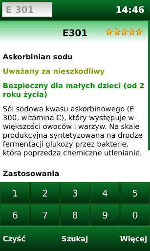E-kody Free: Sprawdź co jesz! screenshot 3