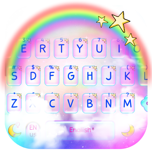 Rainbow Galaxy Keyboard icon
