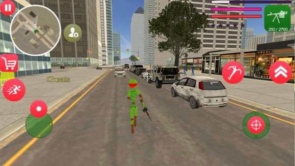 Raphael Ninja Stickman Rope Hero Green Gang Hero screenshot 2