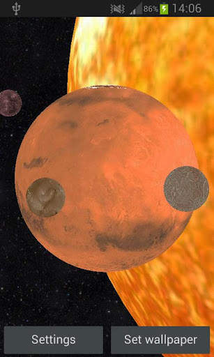 Solar System 3D Free Live Wallpaper screenshot 4