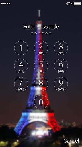 Paris Eiffel Tower Lock Screen 6 تصوير الشاشة