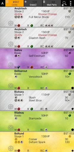 Database for Poke Cards screenshot 1