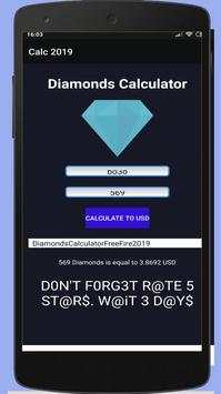 Diamond 💎 FREE-FIRE Calculator Free скриншот 3