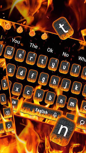 Burning Fire Keyboard Theme screenshot 2