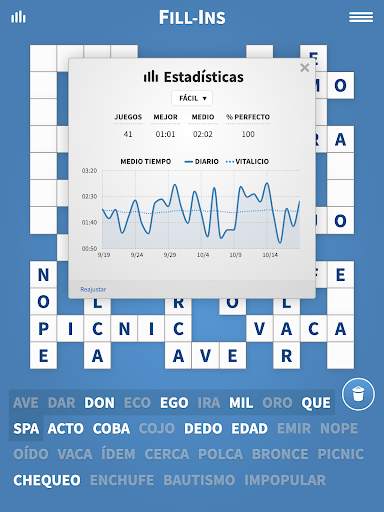 Fill-Ins · Juego de Palabras screenshot 8
