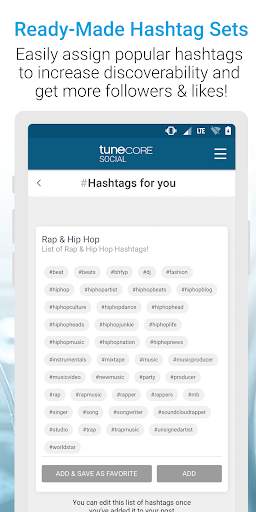 TuneCore Social - Scheduler &  screenshot 4
