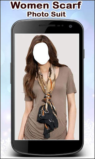 Women Scarf Photo Suit New screenshot 1