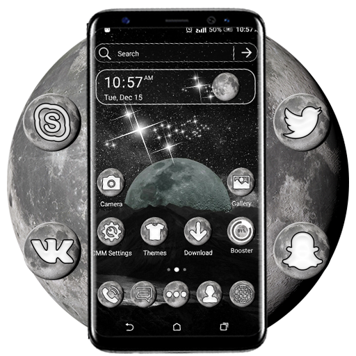 Moon Galaxy Theme Launcher иконка