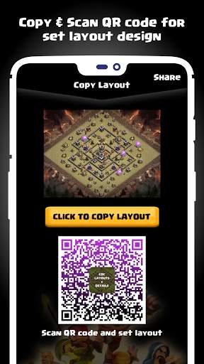 COC : Base Layout or map with link screenshot 5