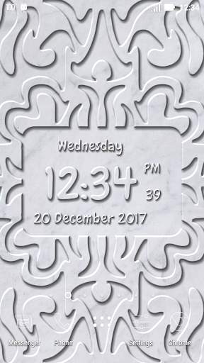 Carved Digital Clock Live Wallpaper 3D with photo screenshot 4