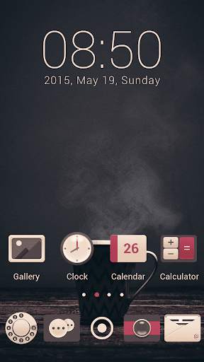 (FREE) Coffee Time GO Launcher Theme screenshot 1