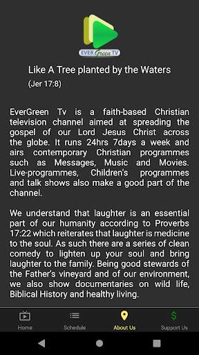 EverGreen Tv - Christian Based Channel - Live 24/7 screenshot 3