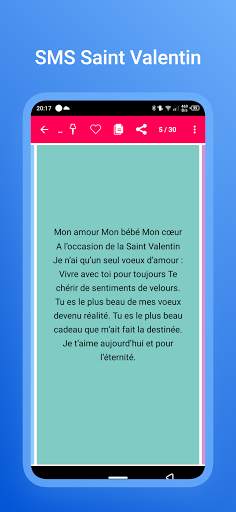 SMS Saint Valentin 2021 screenshot 5