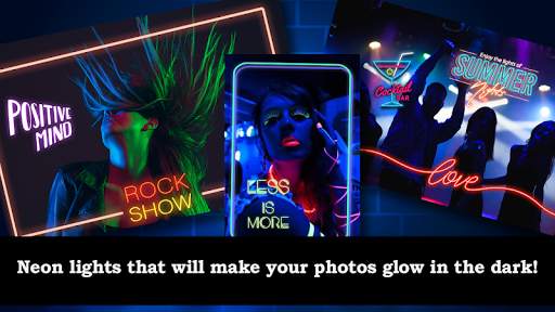 Neon Text on Photo Editor App screenshot 1