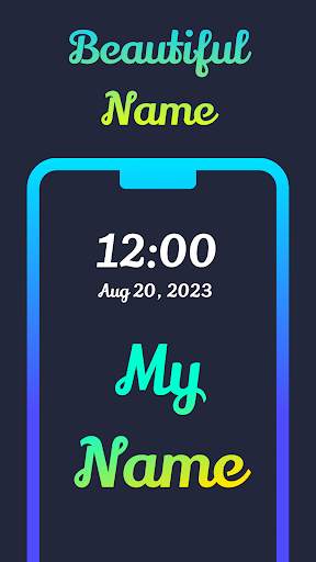 Name wallpaper maker in style screenshot 1