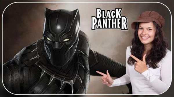 Black Panther Photo Frame 1 تصوير الشاشة