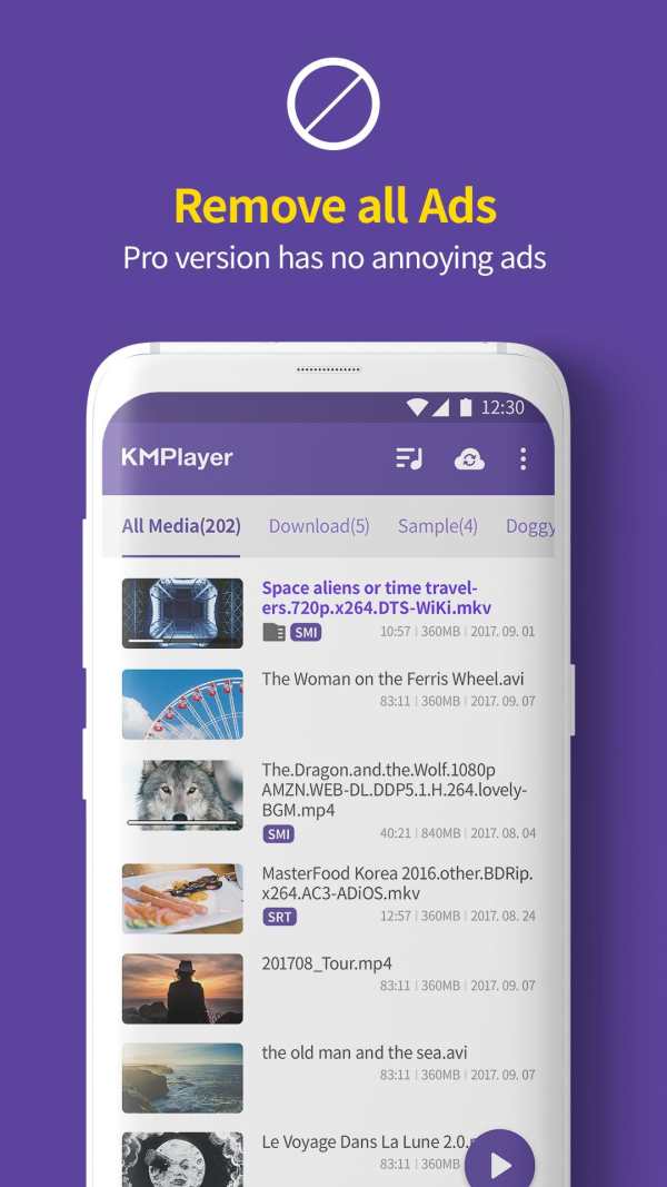 PRO-Video player KM, HD 4K Perfect Player-MOV, AVI screenshot 4