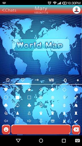 World Map Emoji Keyboard Theme screenshot 3
